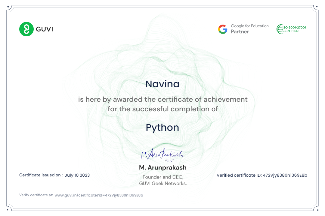 Python (Guvi)